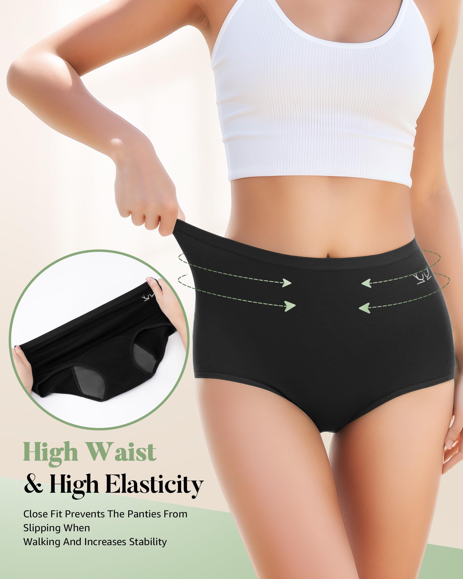 Benirap period underwear 3-pack emphasizes versatile protection options