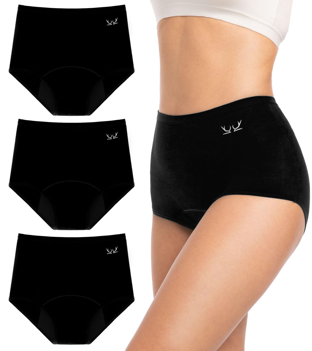 Benirap period underwear machine-washable label visible for easy care