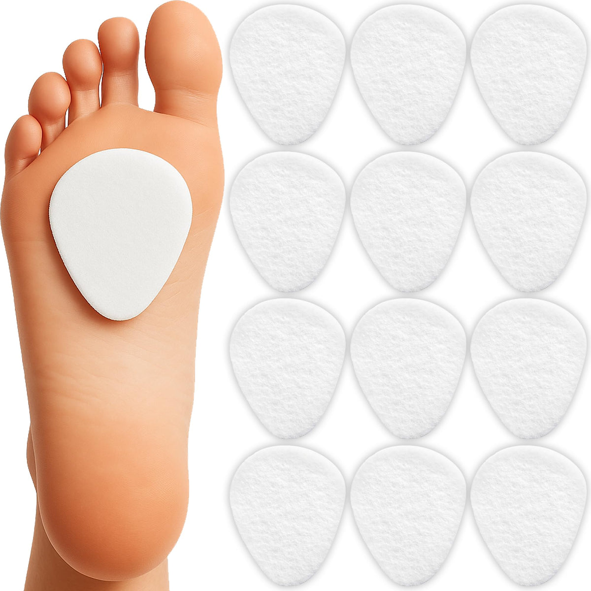 Benoo: almohadillas metatarso para bola del pie, comodidad duradera para caminar.