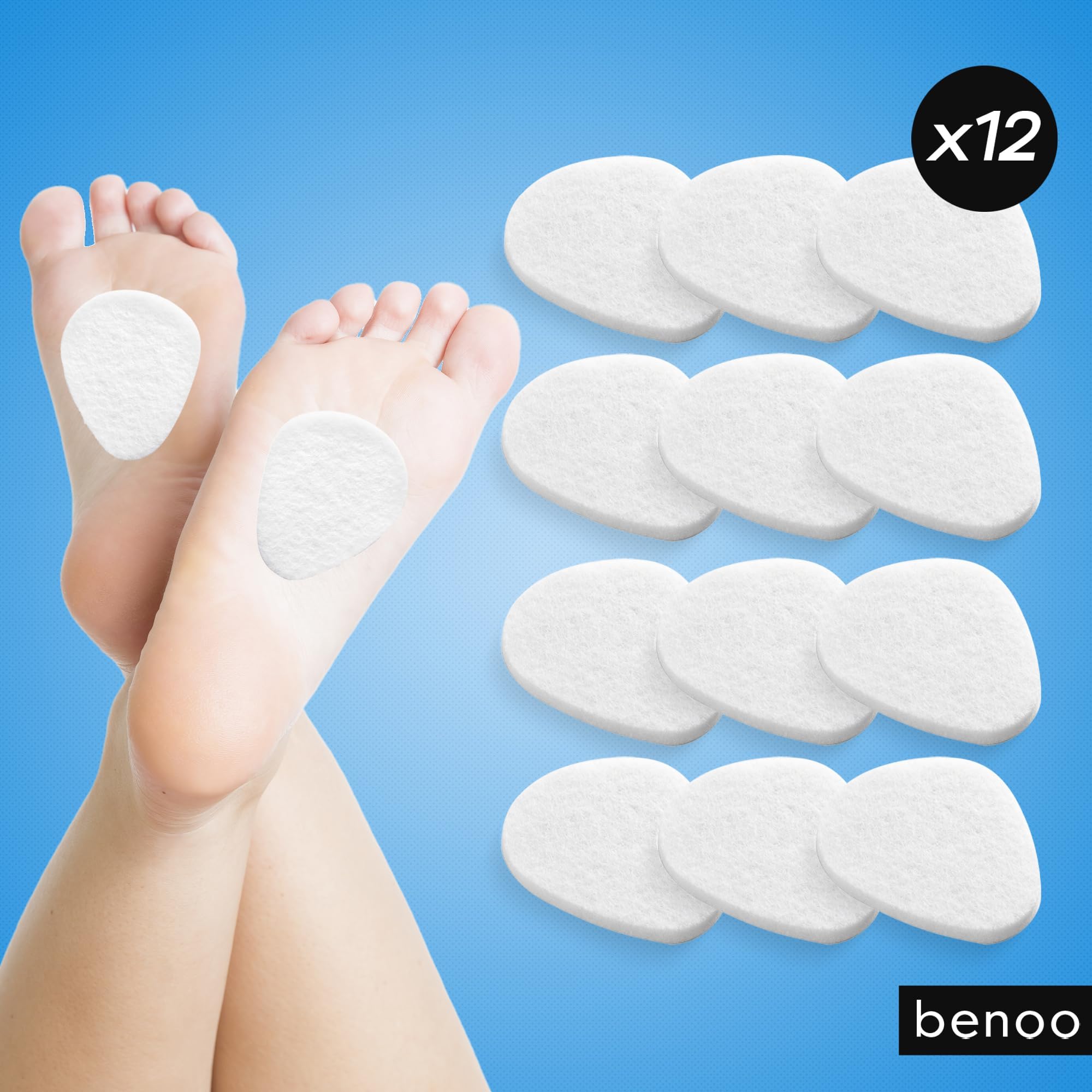 Benoo almohadillas metatarso para tacones; uso cómodo en sandalias.