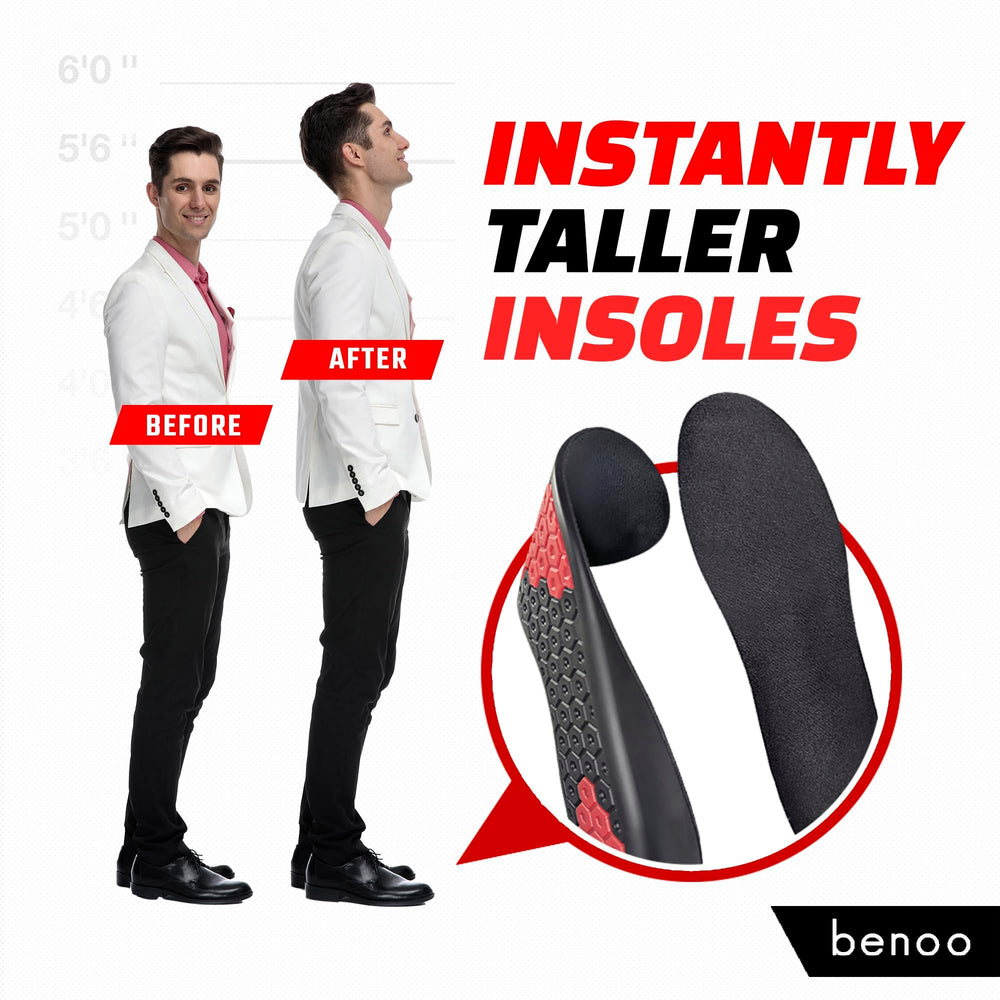 Benoo breathable padded foam insoles maintain comfort during long days
