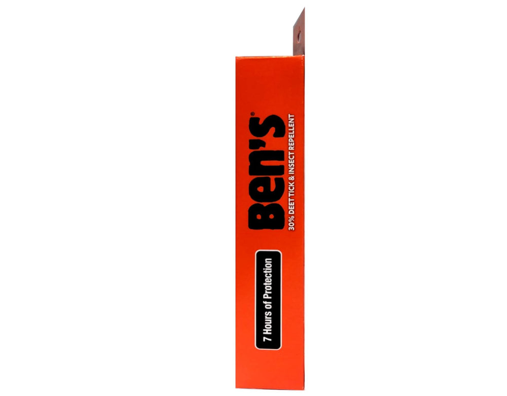 Ben's 30% DEET fragrance-free bottle highlights scent-free protection.