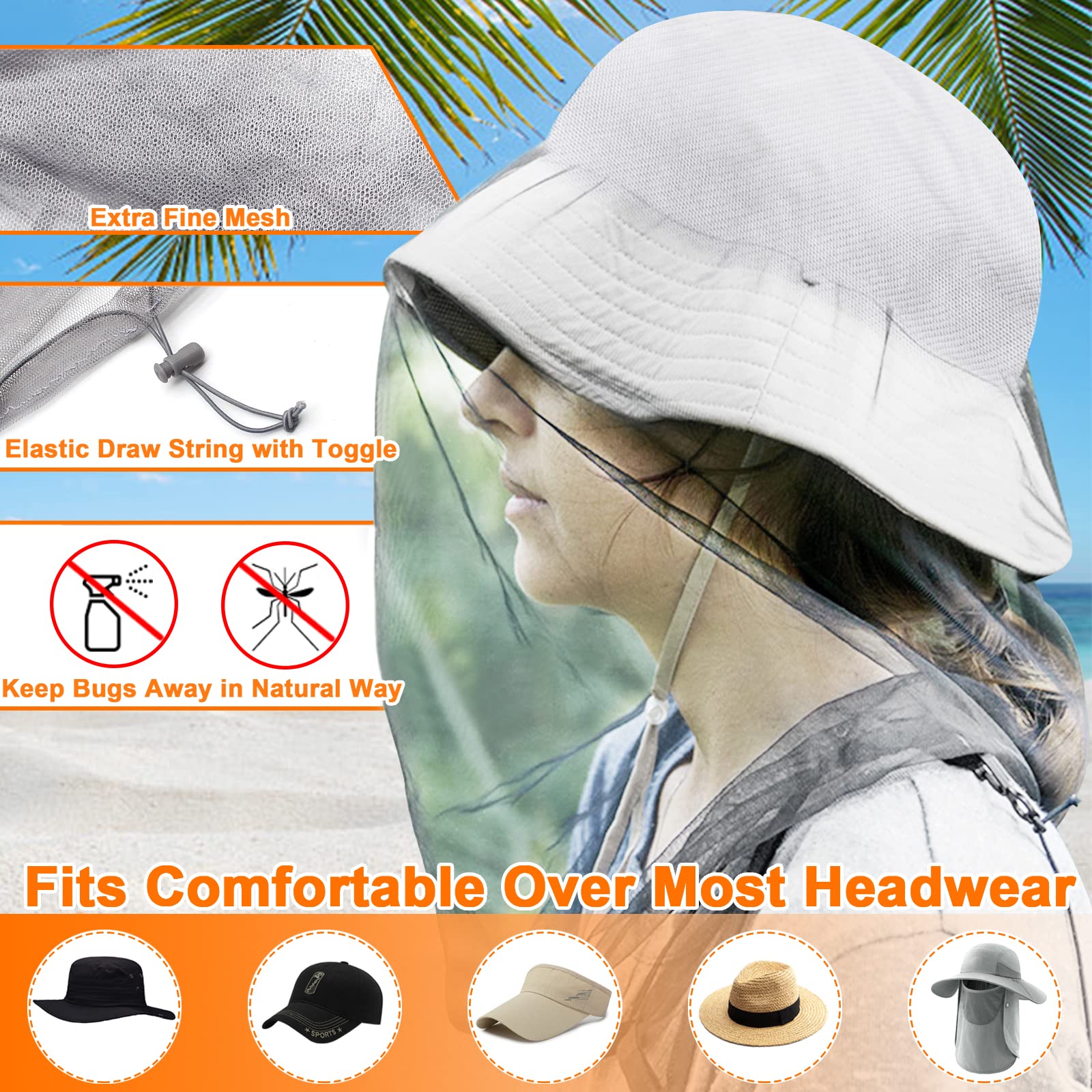 Benvo tamaño grande permite cubrir sombreros o gorras.