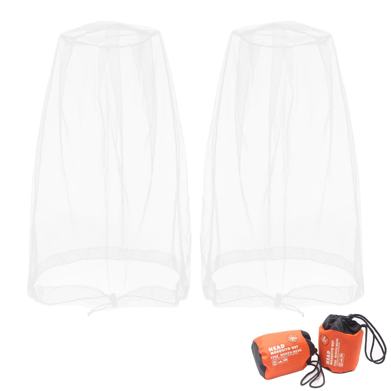 Benvo Mosquito Head Net front view shields face from bugs while breathable