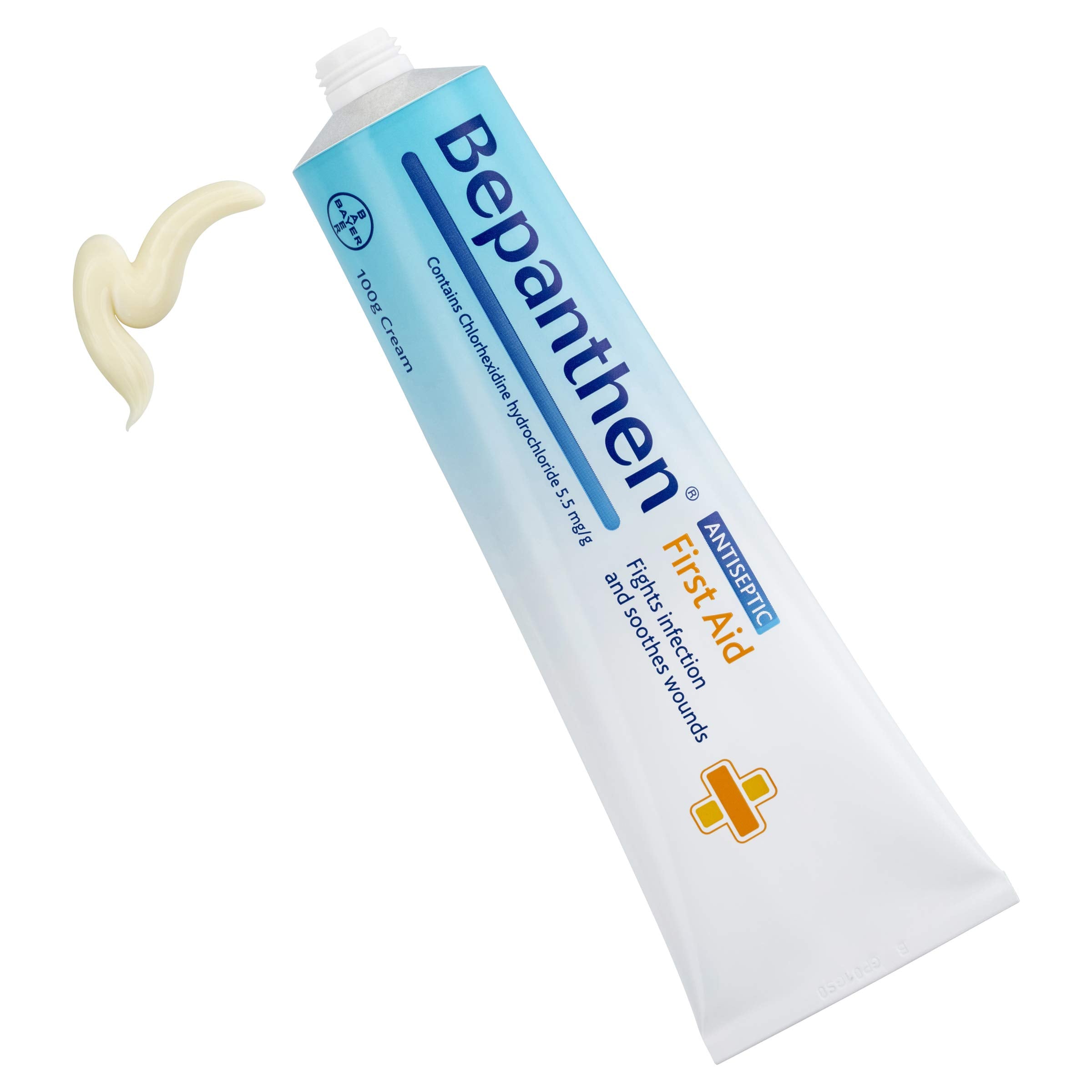 Bepanthen First Aid Cream forms a breathable protective layer on skin