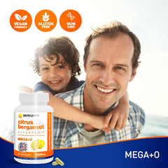 BergaMet Bergamot polyphenols visual, highlights BPFG content.