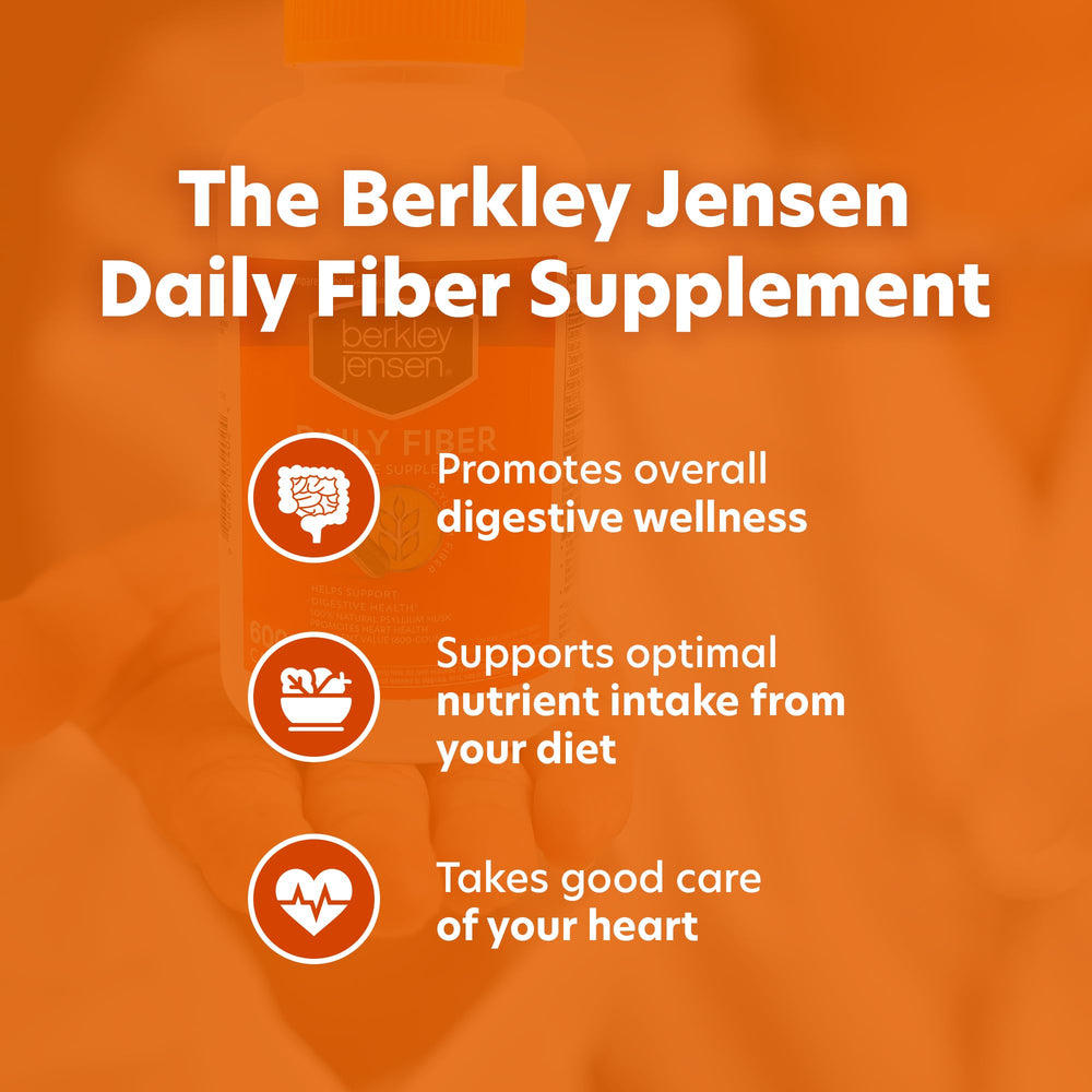 Berkley Jensen Psyllium Husk capsules close-up highlights fiber supplementation benefits.