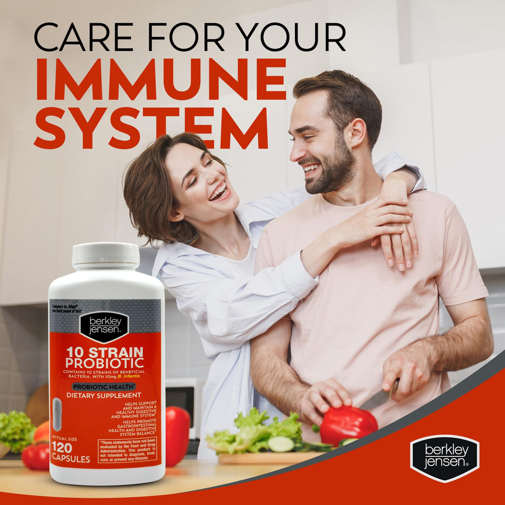 Berkley Jensen vegetarian probiotic formula is allergen-free and easy to integrate