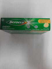 Berocca Energy glass with mango-orange solution ready to drink