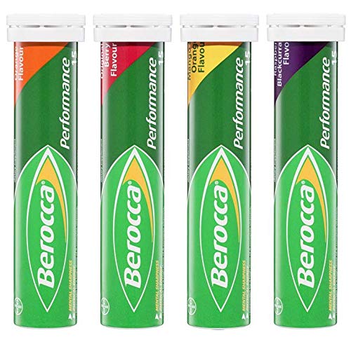 Berocca Performance Mango-Orange tablets with tropical taste for daily energy.
