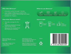 Berocca Performance Original Berry tablets dispensing demonstrates quick dissolution and mental clarity support