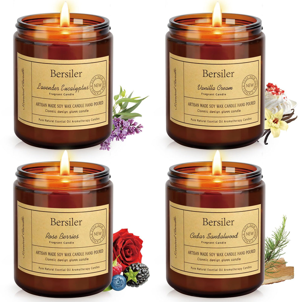 Bersiler 4-pack candles gift box creates a ready-to-gift home fragrance set