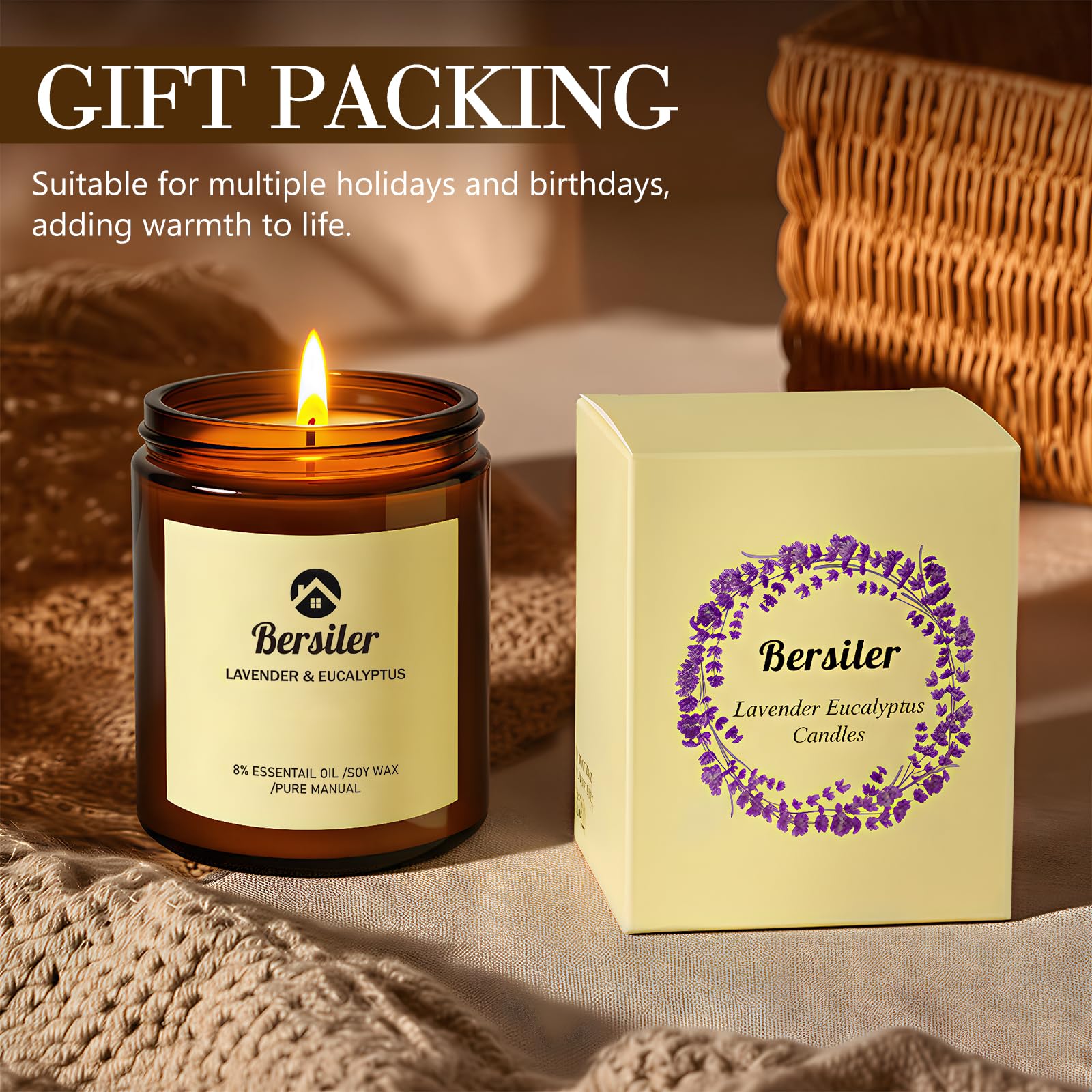Bersiler candle maintenance lid on—easy-to-extinguish and preserve fragrance.