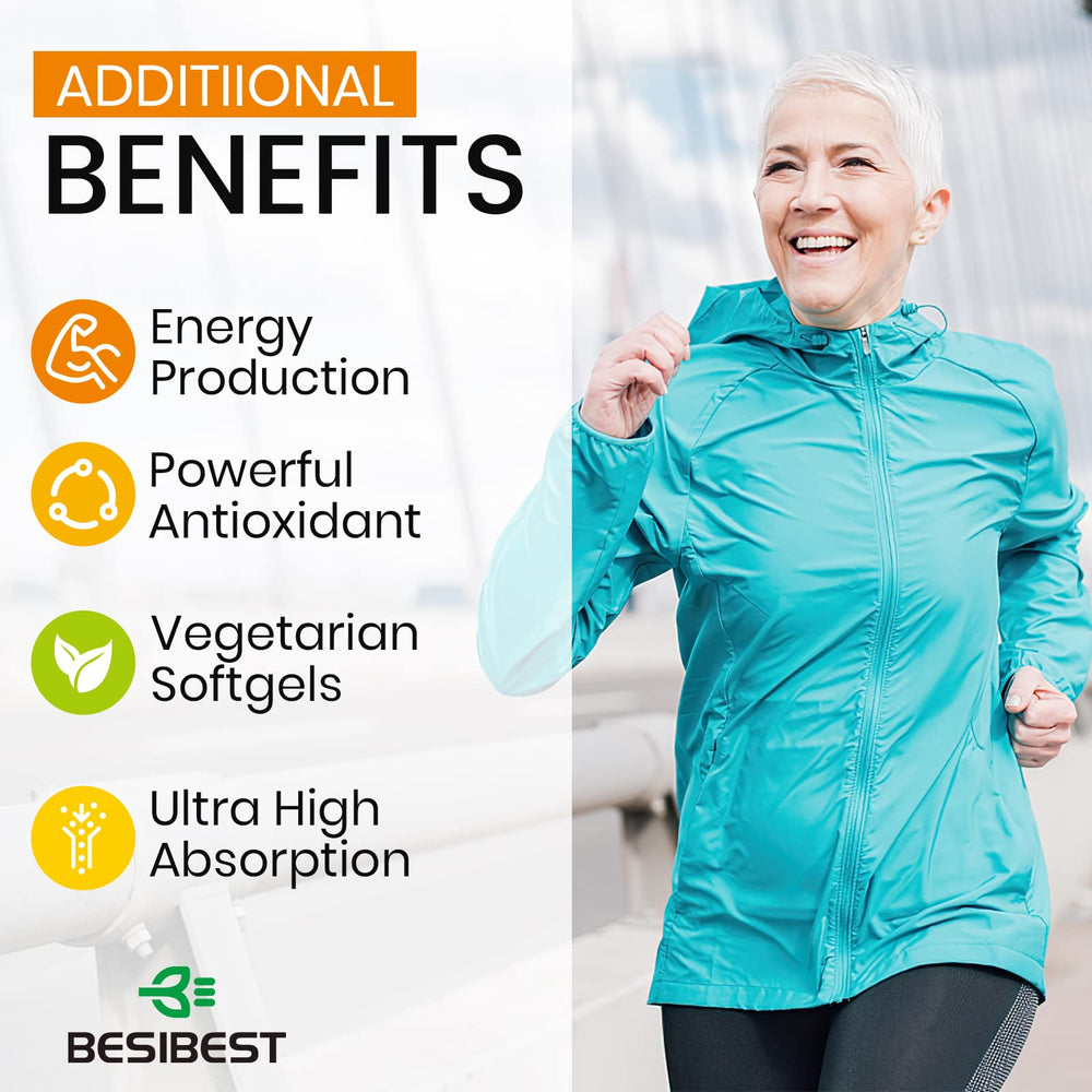 Besibest heart-health ubiquinol softgels for supporting energy production.