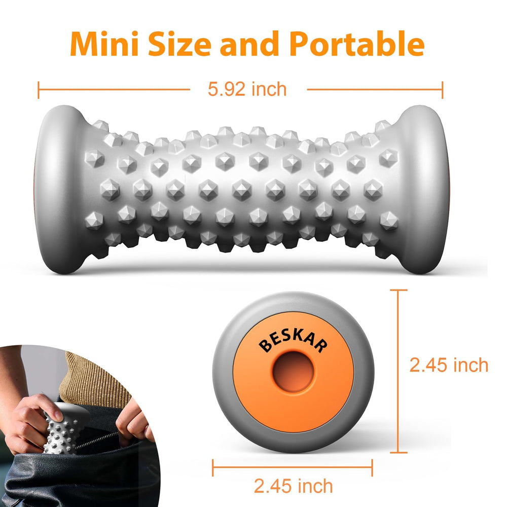 Compact, iPhone-sized massager fits bags for gym or office use.