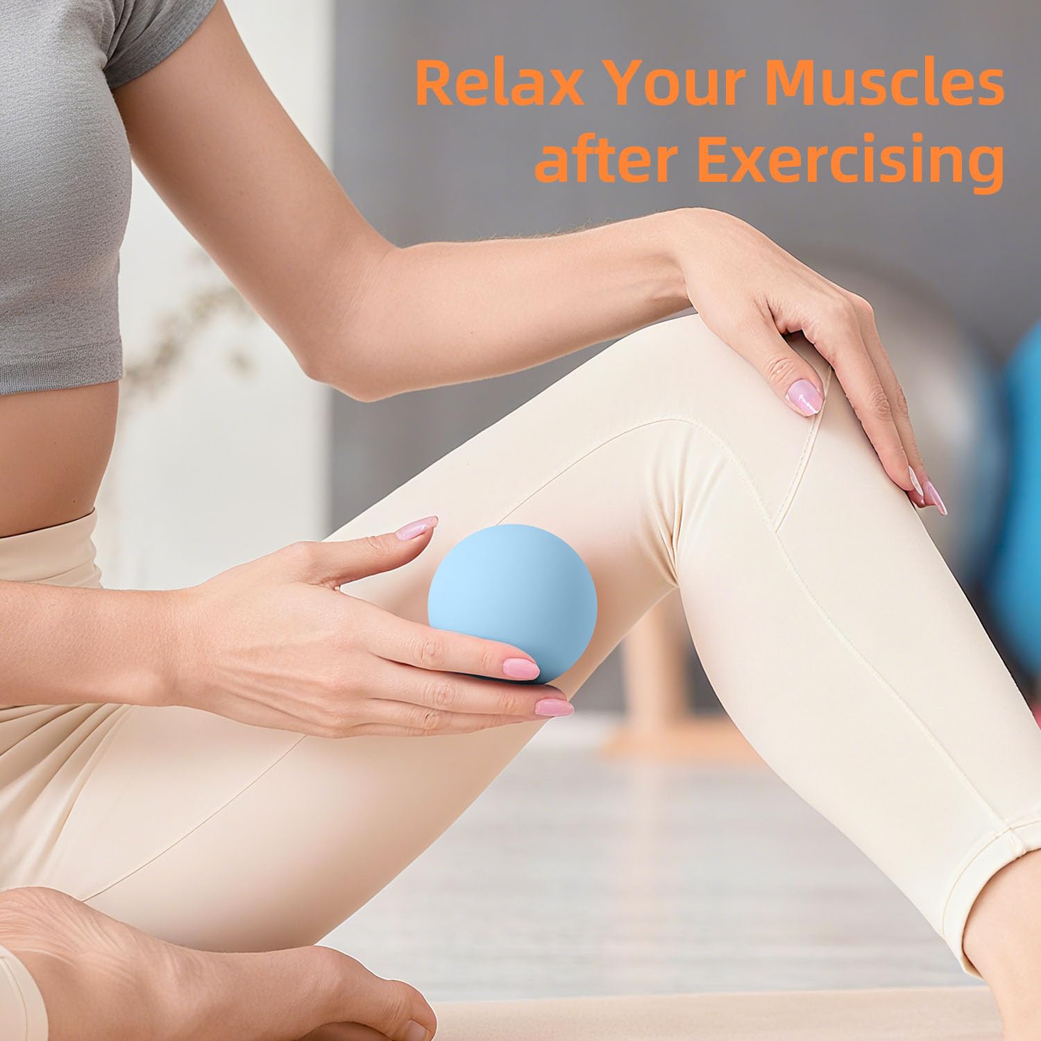 Beskar massage lacrosse ball against wall for back tension and fascia release.