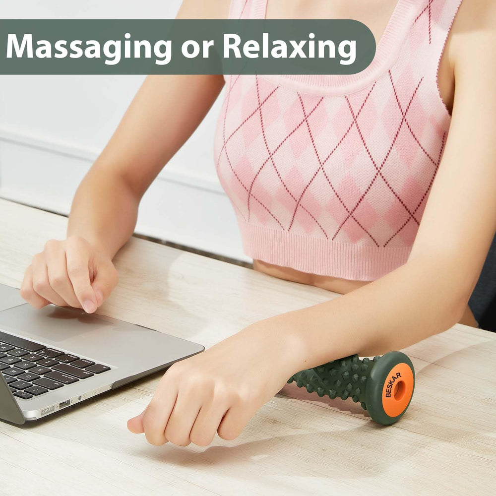 Beskar herramienta de reflexología para pies, masaje de tejido profundo para tensiones.