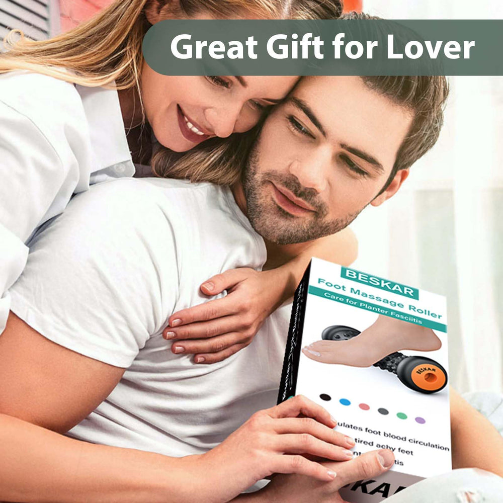 Beskar regalo práctico de masaje para pies, ideal para fascitis o dolor.