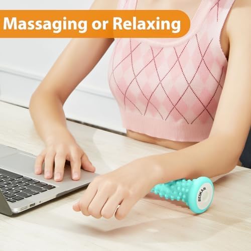 BESKAR rodillo ergonómico para pie, se adapta al arco y combate la tensión.