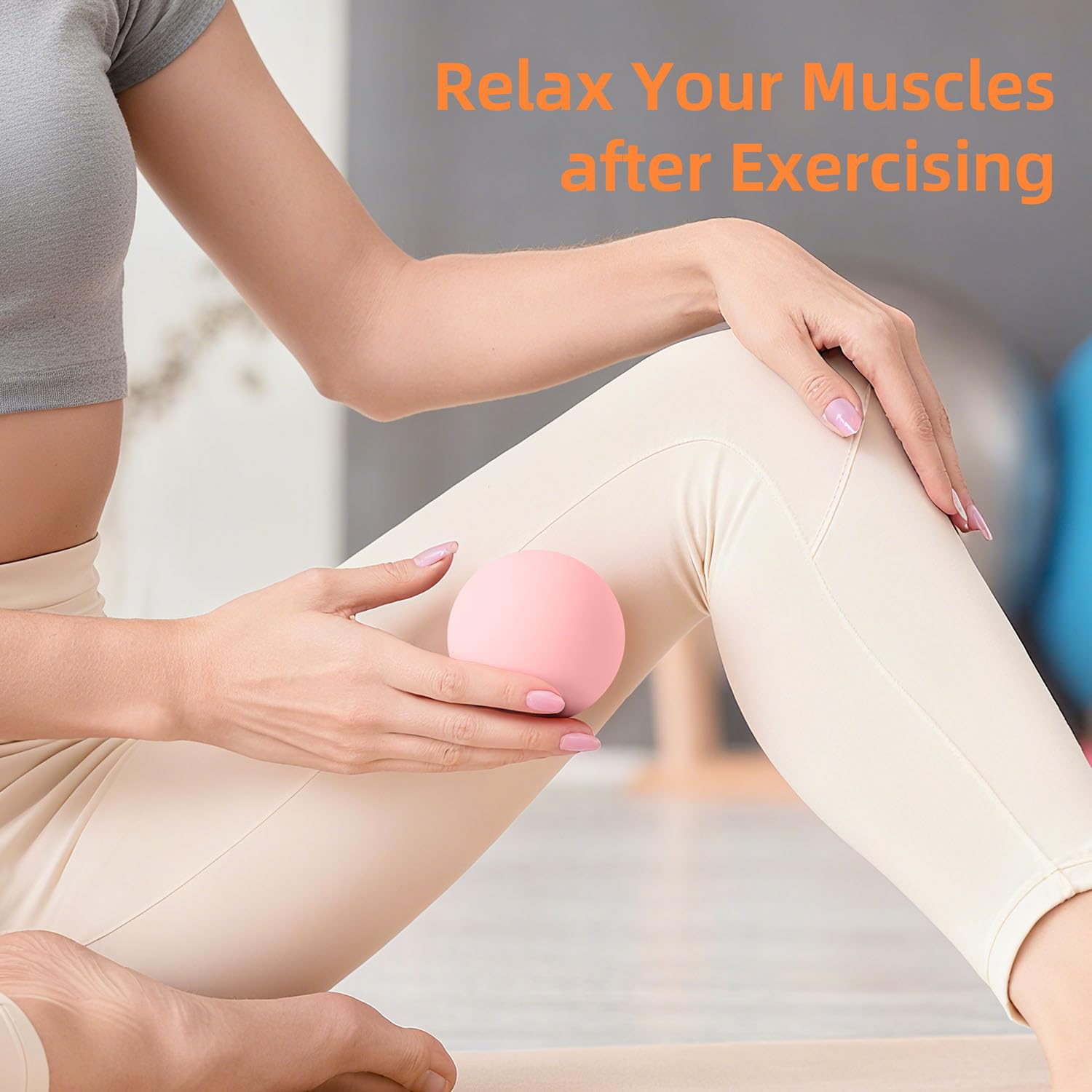BESKAR trigger-point ball supports fascia release in shoulders and calves.