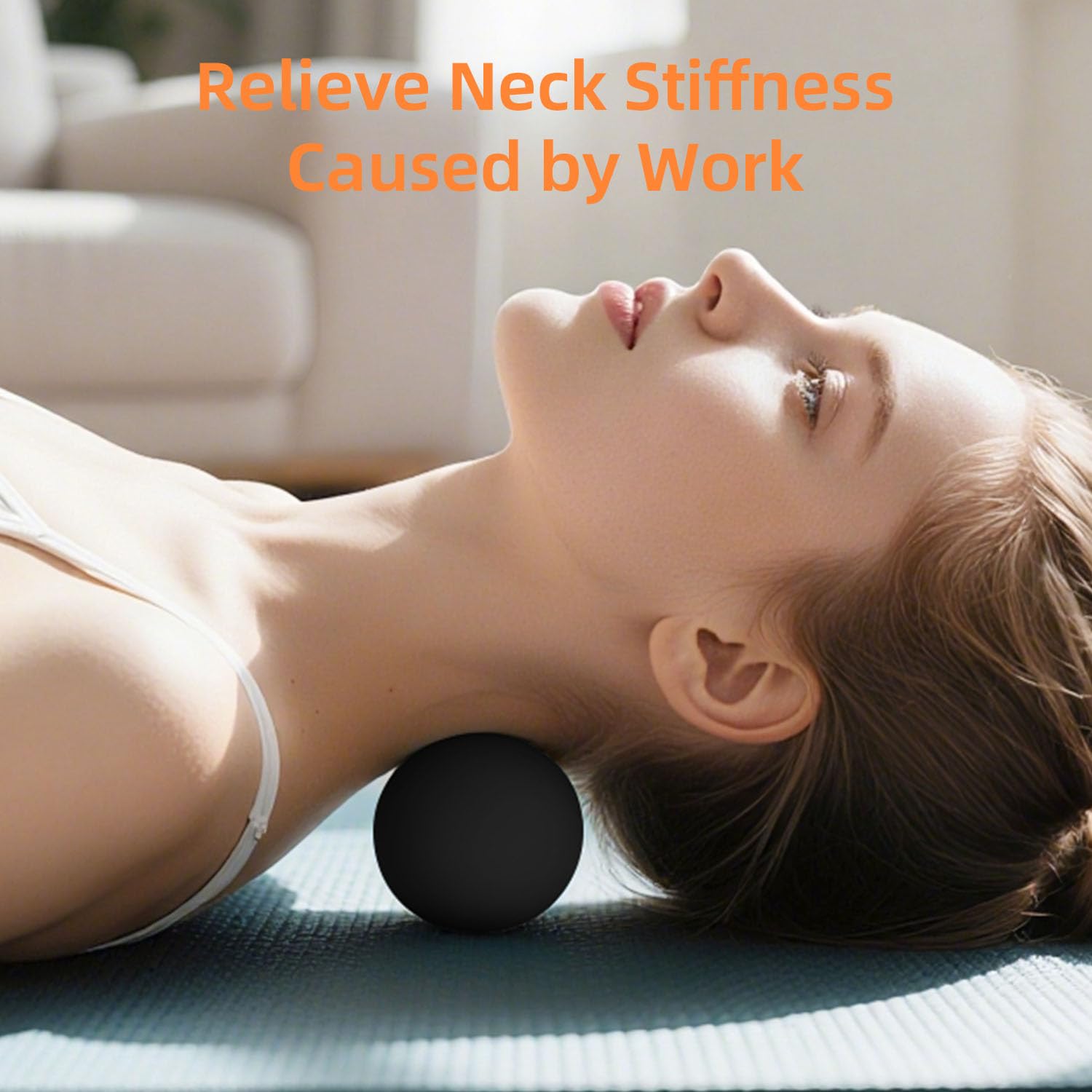 Beskar Trigger-point Therapy Ball targeting knots in tense areas.