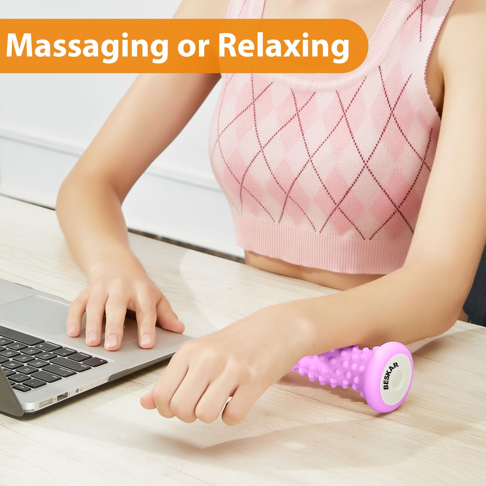 Beskar uso diario de rodillo para pies en casa o en el gimnasio.