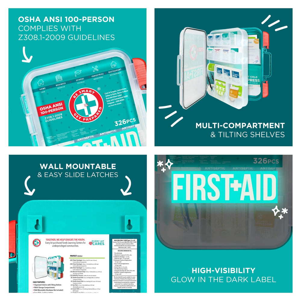 Be Smart Get Prepared portable-first-aid-kit ready for on-the-go needs.