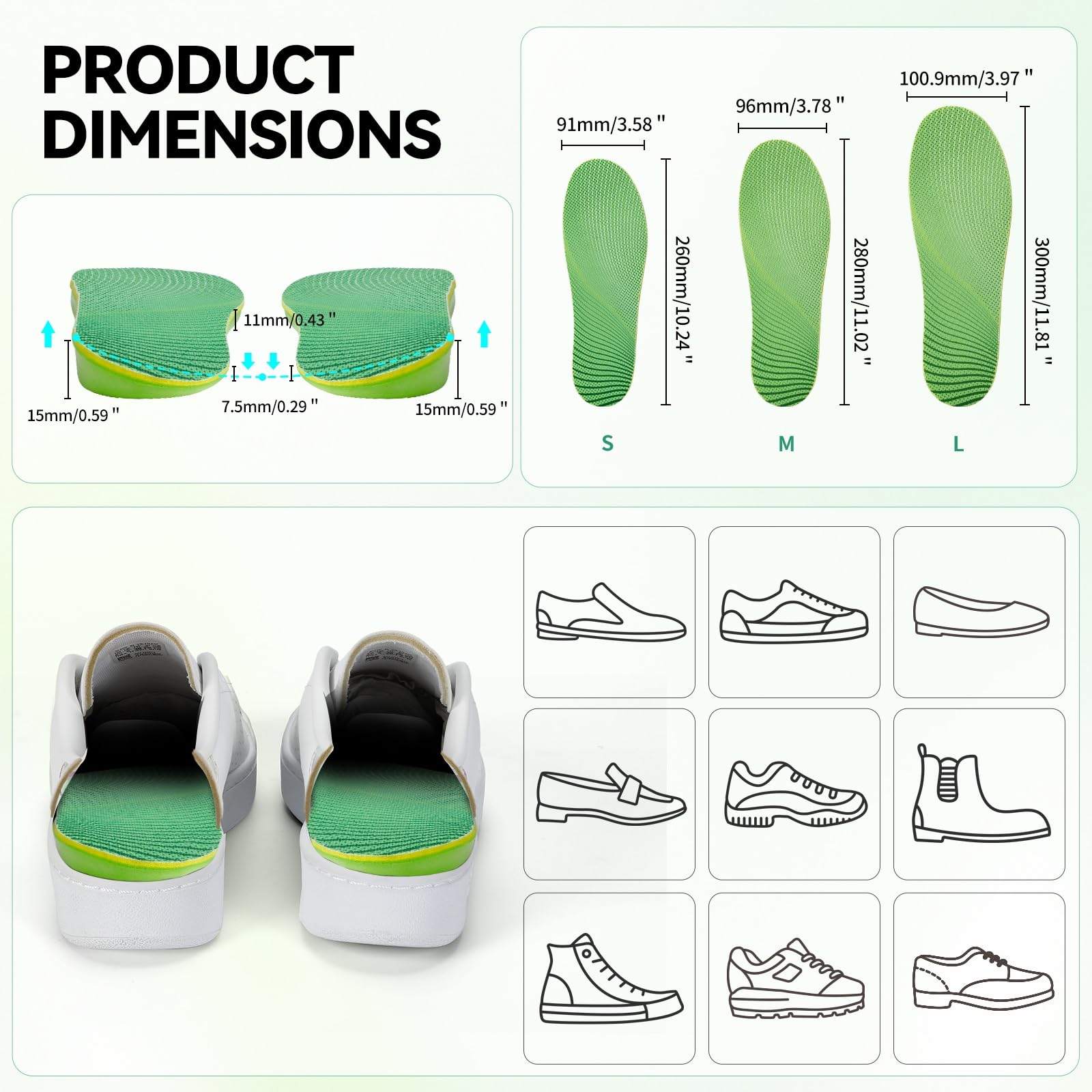 Besnoht trimable design enables a custom fit