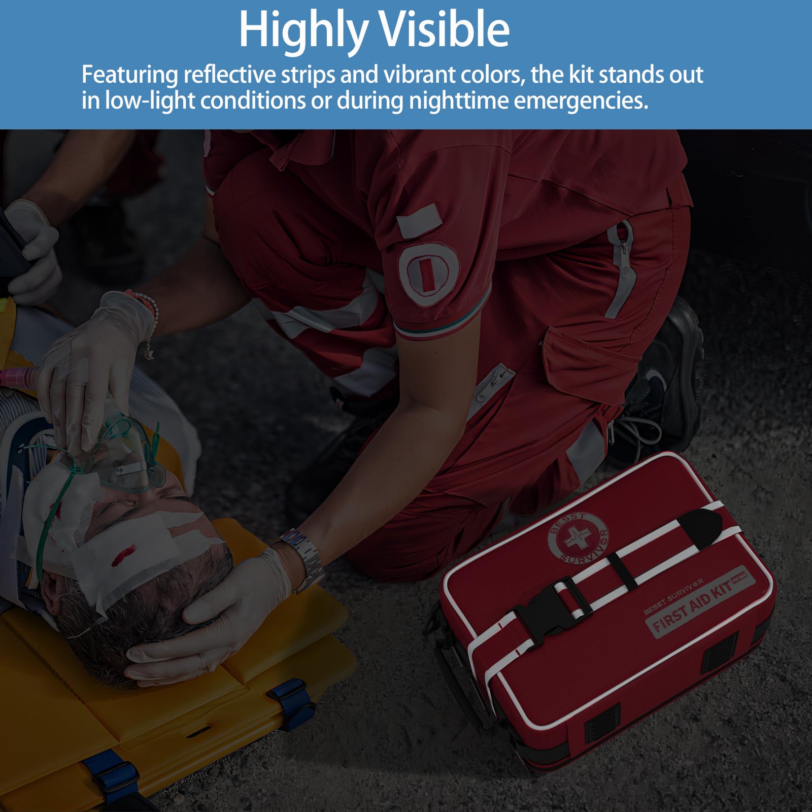 Besst Survivor 59-page handbook offers step-by-step CPR and wound care guidance.