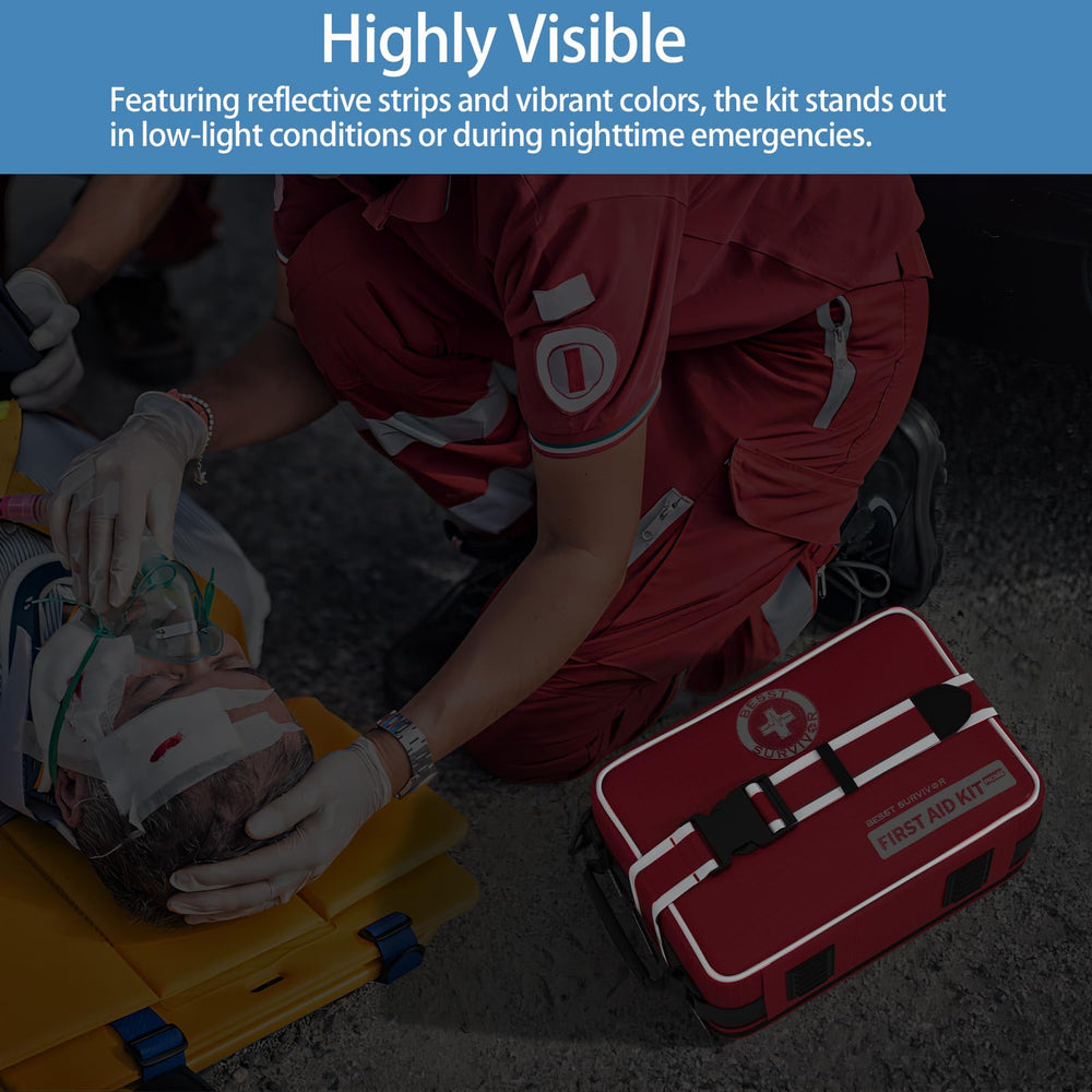 Besst Survivor 59-page handbook offers step-by-step CPR and wound care guidance.