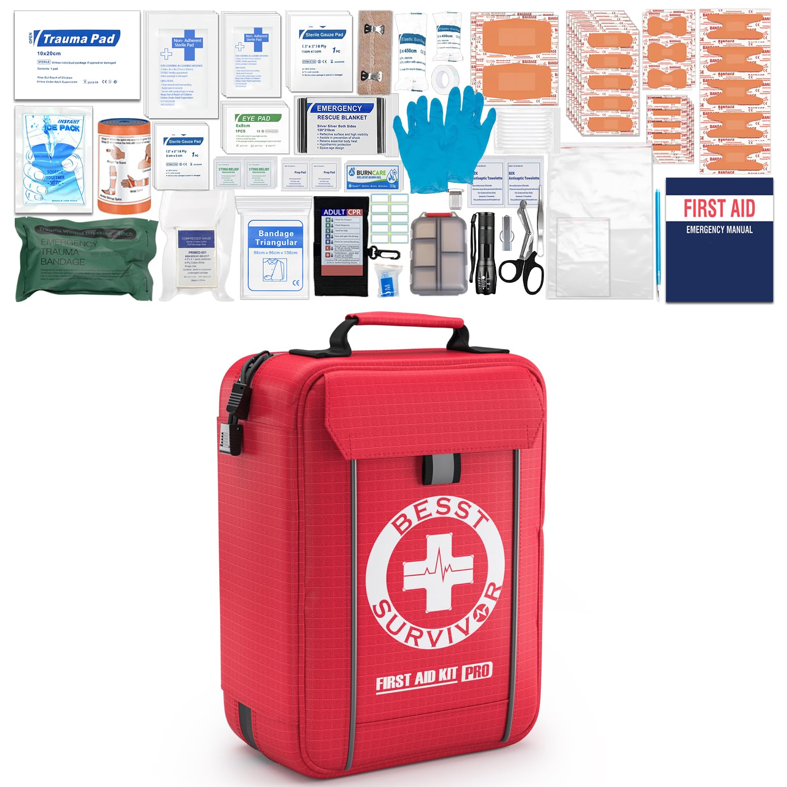 Besst Survivor adventure-designed trauma kit for reliable emergency preparedness