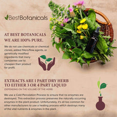 Best Botanicals Poke Root Extract being poured for tincture use.