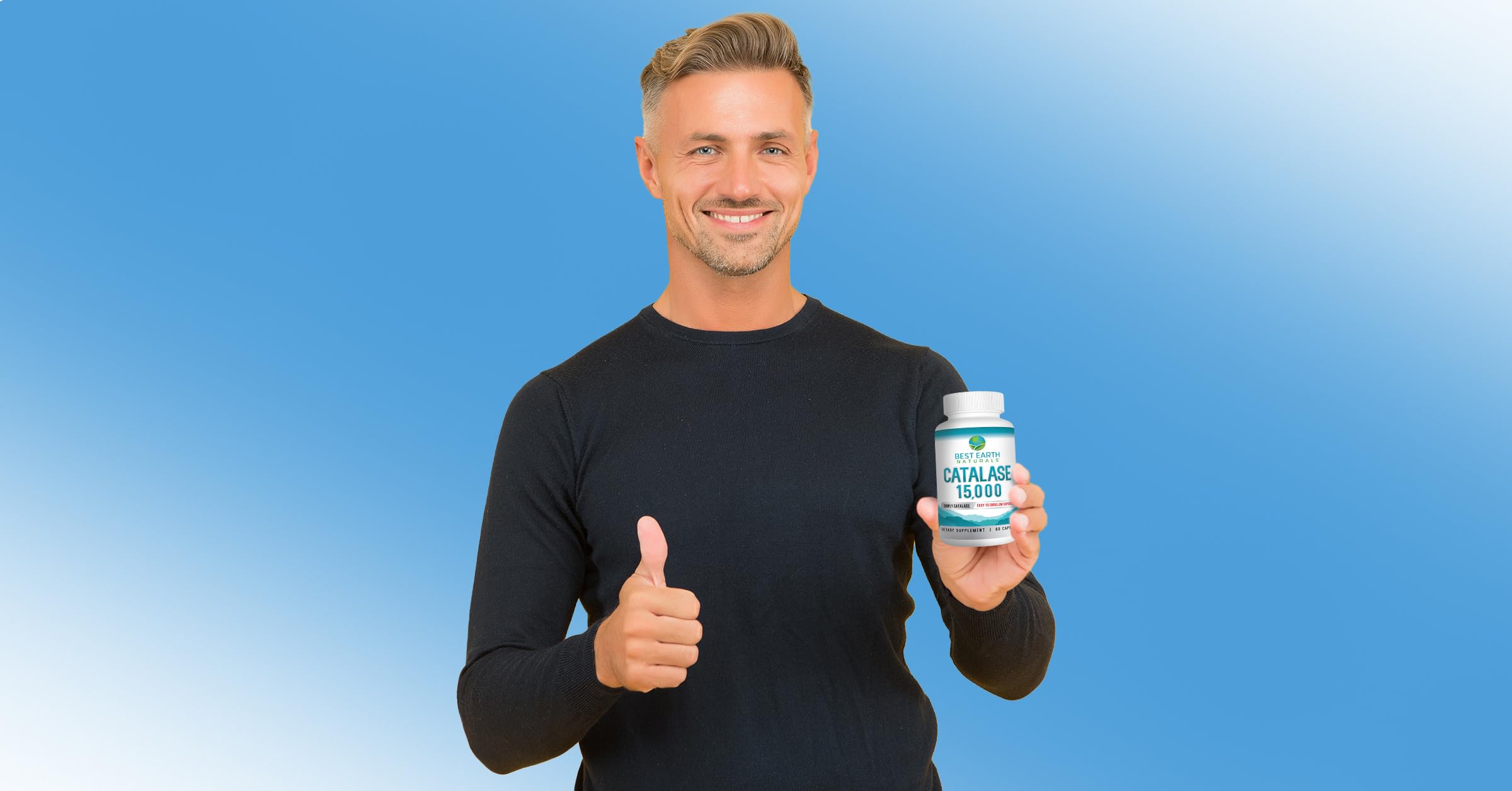 Best Earth Naturals Catalase daily ritual demonstrates simple routine.