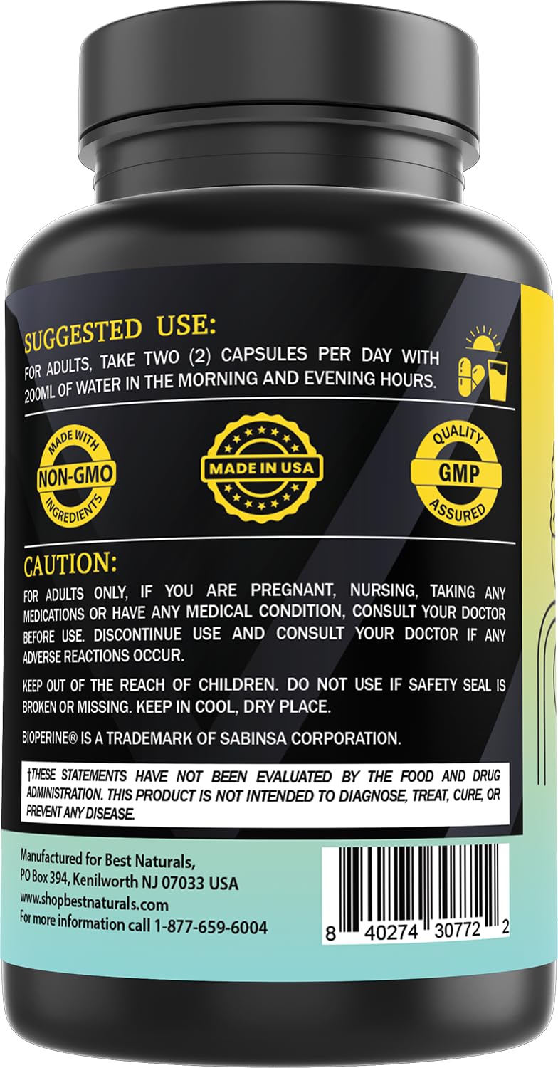 Best Naturals Adrenal Support USA-made packaging and quality label.