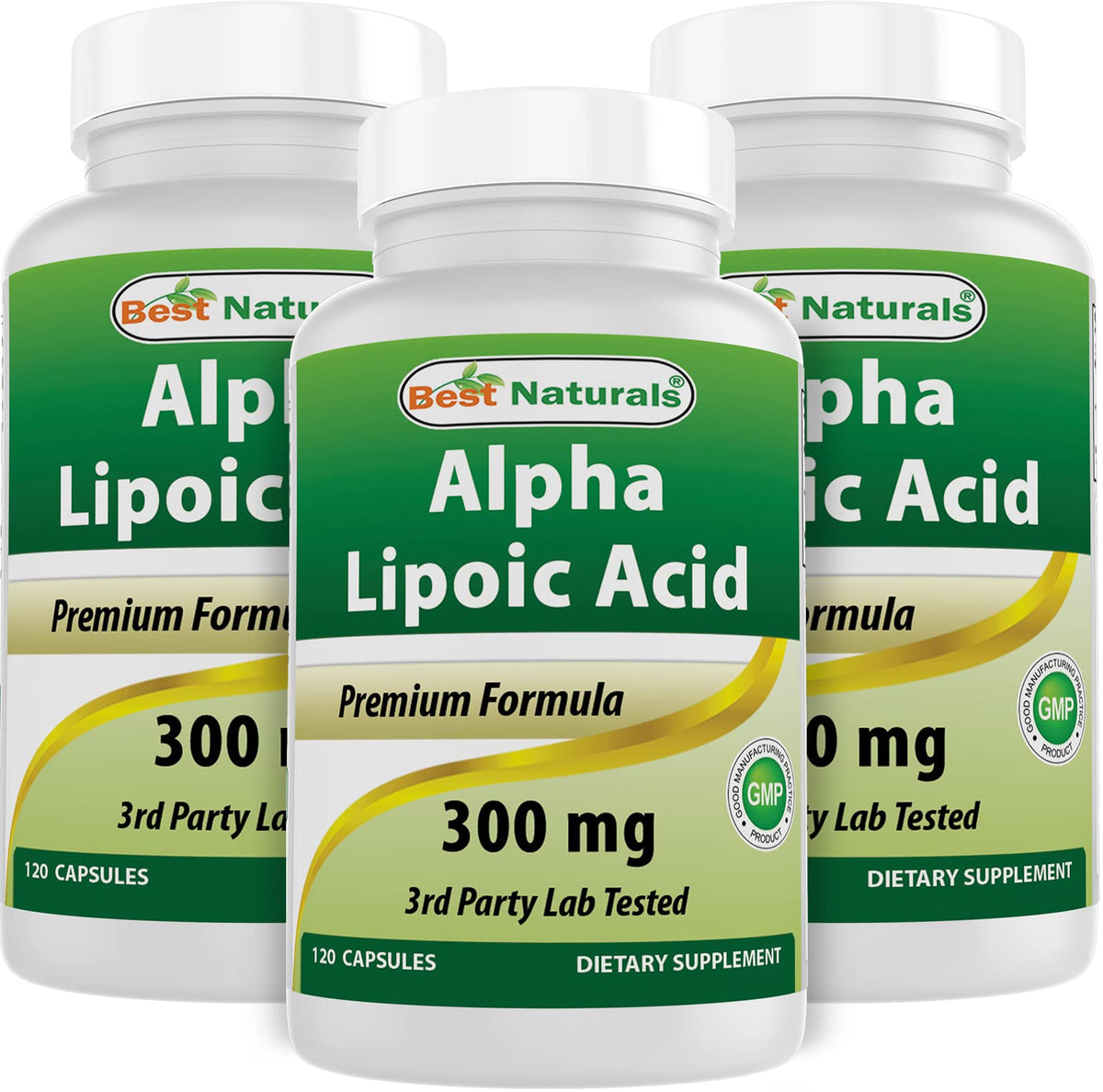 Best Naturals Alpha Lipoic Acid 300mg bottle front for daily use