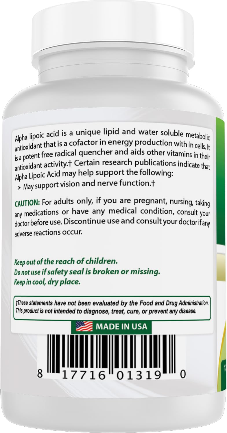 Best Naturals Alpha Lipoic Acid in morning routine setting suggests daily use
