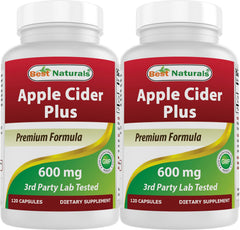 Best Naturals Apple Cider Vinegar Plus bottle front view for easy daily use.