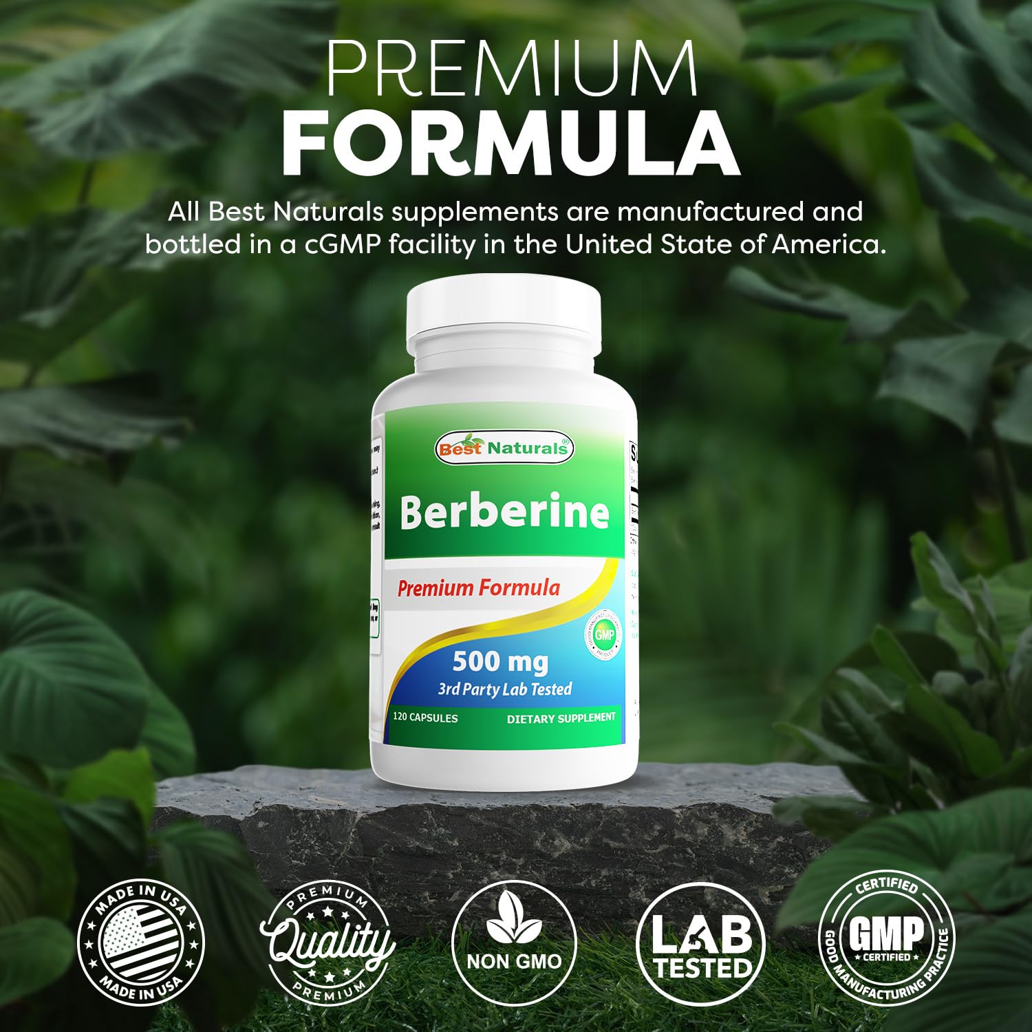 Best Naturals Berberine facility photo indicating USA-made production