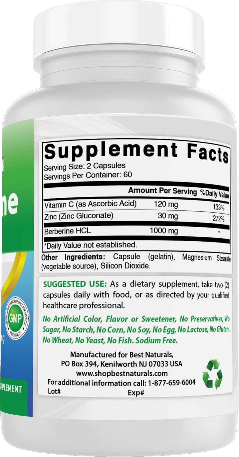 Made in USA facility for Best Naturals Berberine Plus production