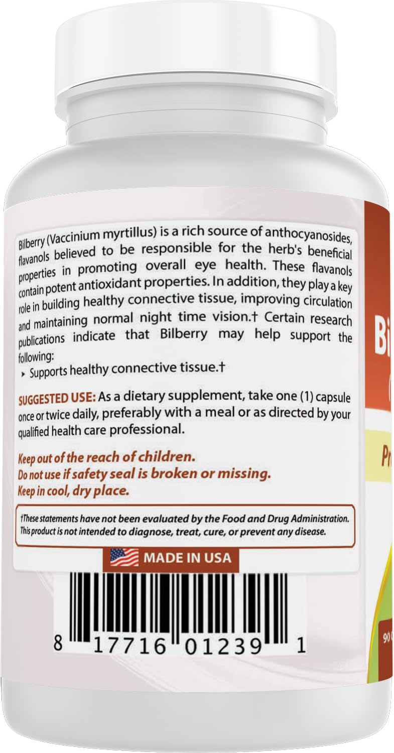 Best Naturals Bilberry daily-use routine on a clean kitchen counter.