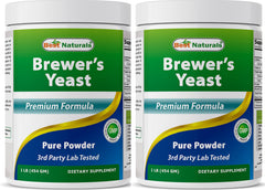 Best Naturals Brewers Yeast powder bottle pour for easy daily use and lactation support