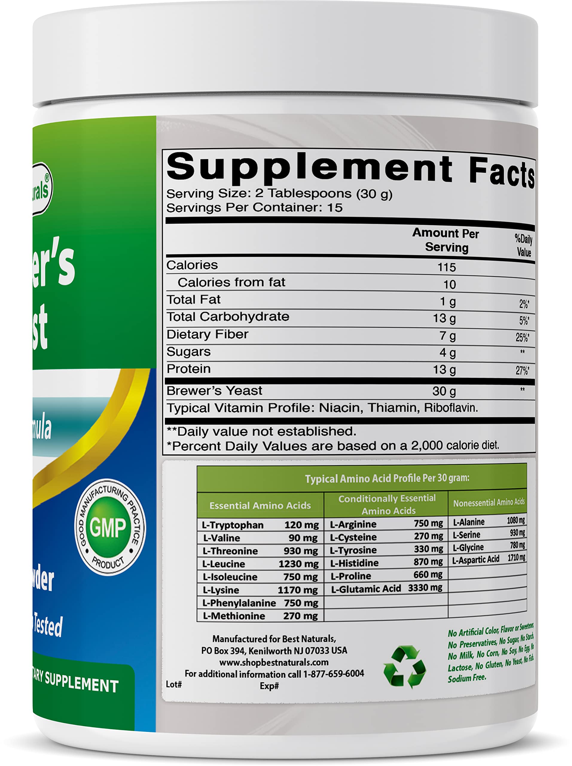 Scoop serving Best Naturals yeast powder for daily routines