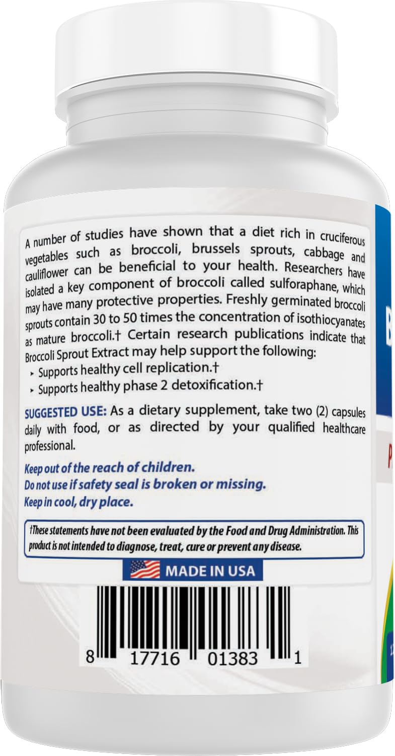 Boxed Best Naturals broccoli sprouts extract for organized daily routine.