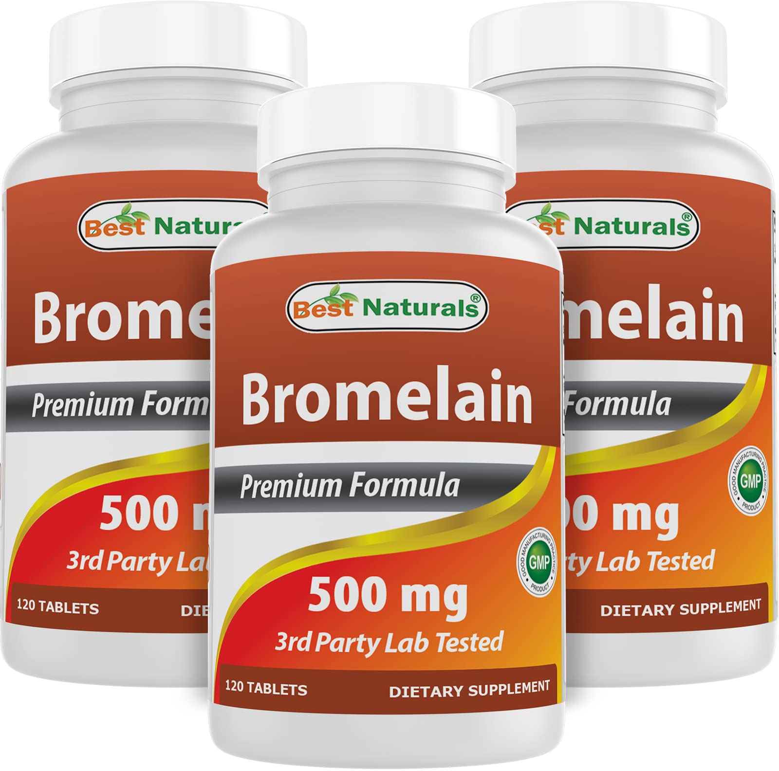 Best Naturals Bromelain bottle front for daily digestive support