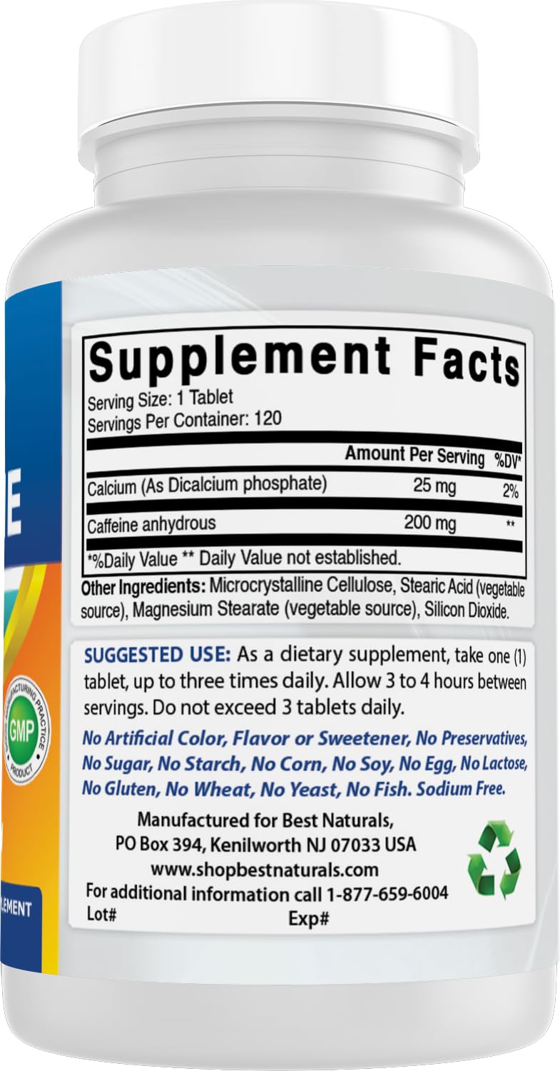 Best Naturals Caffeine Pills factory with FDA-registered facility badge