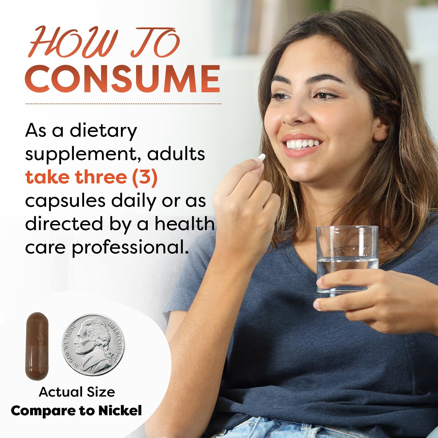 Best Naturals Cat's Claw capsule pour shot showing convenient daily dose