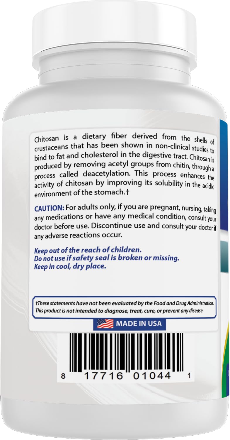 Best Naturals Chitosan made in USA badge signaling domestic production.