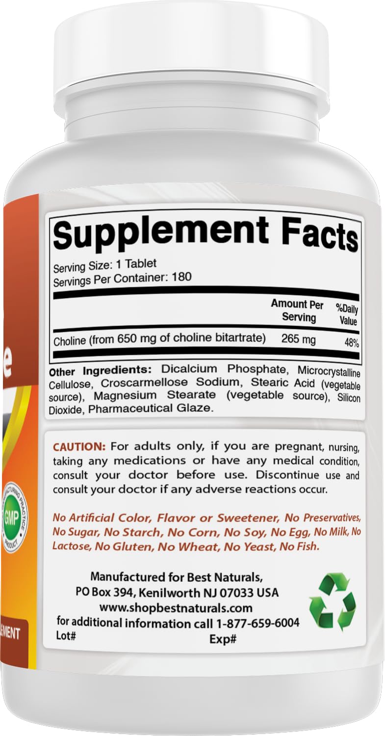 650 mg per tablet dosage panel on Best Naturals label.