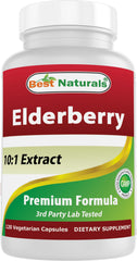 Best Naturals Elderberry bottle front shows clean labeling for trusted daily support.
