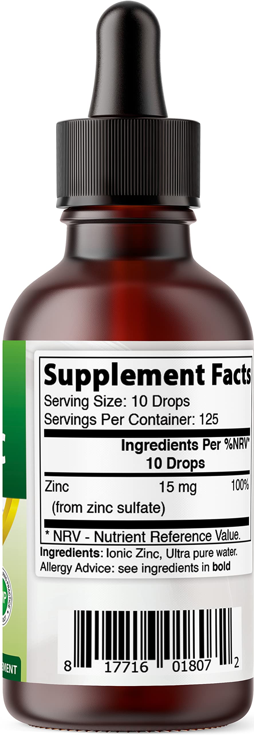 Best Naturals dropper with 10 drops per serving for easy dosing.